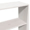 vidaXL Bookcase Bed without Mattress White 200x200cm Solid Wood Pine