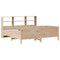 vidaXL Bookcase Bed without Mattress 180x200 cm Super King Solid Wood Pine