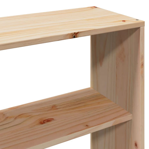 vidaXL Bookcase Bed without Mattress 180x200 cm Super King Solid Wood Pine