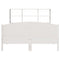 vidaXL Bookcase Bed without Mattress White 160x200cm Solid Wood Pine