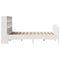 vidaXL Bookcase Bed without Mattress White 160x200cm Solid Wood Pine