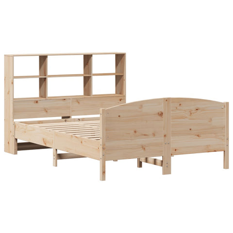 vidaXL Bookcase Bed without Mattress 150x200 cm King Size Solid Wood Pine