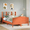 vidaXL Bookcase Bed without Mattress Wax Brown 150x200 cm King Size Solid Wood Pine