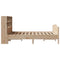 vidaXL Bookcase Bed without Mattress 140x200cm Solid Wood Pine
