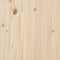 vidaXL Bookcase Bed without Mattress 140x200cm Solid Wood Pine