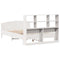 vidaXL Bookcase Bed without Mattress White 140x200cm Solid Wood Pine