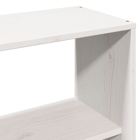 vidaXL Bookcase Bed without Mattress White 120x200cm Solid Wood Pine
