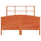vidaXL Bookcase Bed without Mattress Wax Brown 120x200cm Solid Wood Pine