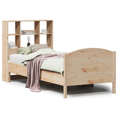 vidaXL Bookcase Bed without Mattress 100x200cm Solid Wood Pine