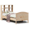 vidaXL Bookcase Bed without Mattress 100x200cm Solid Wood Pine