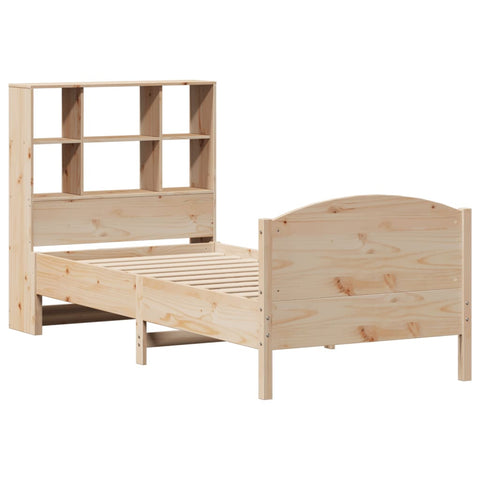 vidaXL Bookcase Bed without Mattress 100x200cm Solid Wood Pine
