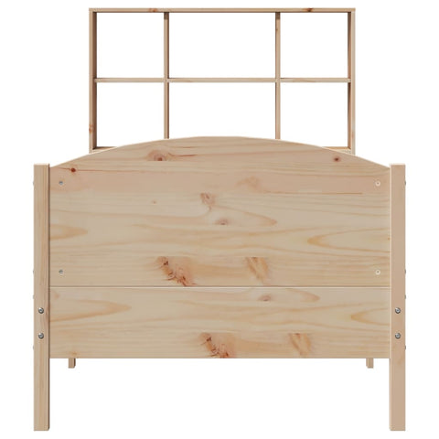 vidaXL Bookcase Bed without Mattress 100x200cm Solid Wood Pine