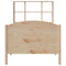 vidaXL Bookcase Bed without Mattress 100x200cm Solid Wood Pine
