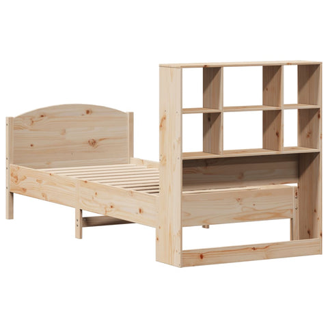 vidaXL Bookcase Bed without Mattress 100x200cm Solid Wood Pine