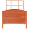 vidaXL Bookcase Bed without Mattress Wax Brown 100x200cm Solid Wood Pine