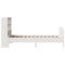 vidaXL Bookcase Bed without Mattress White 90x200cm Solid Wood Pine