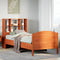 vidaXL Bookcase Bed without Mattress Wax Brown 75x190 cm Small Single Solid Wood Pine
