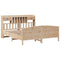 vidaXL Bookcase Bed without Mattress 180x200 cm Super King Solid Wood Pine