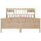 vidaXL Bookcase Bed without Mattress 180x200 cm Super King Solid Wood Pine