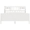 vidaXL Bookcase Bed without Mattress White 180x200 cm Super King Solid Wood Pine