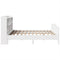vidaXL Bookcase Bed without Mattress White 180x200 cm Super King Solid Wood Pine