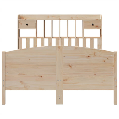 vidaXL Bookcase Bed without Mattress 160x200cm Solid Wood Pine