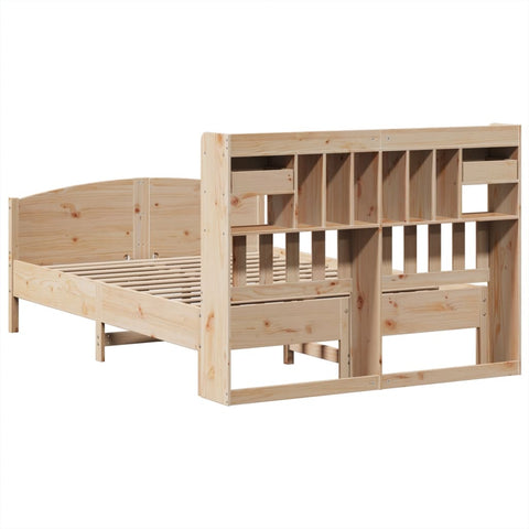 vidaXL Bookcase Bed without Mattress 160x200cm Solid Wood Pine