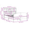 vidaXL Bookcase Bed without Mattress 160x200cm Solid Wood Pine