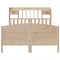 vidaXL Bookcase Bed without Mattress 150x200 cm King Size Solid Wood Pine