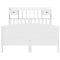 vidaXL Bookcase Bed without Mattress White 150x200 cm King Size Solid Wood Pine