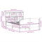 vidaXL Bookcase Bed without Mattress White 150x200 cm King Size Solid Wood Pine