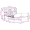 vidaXL Bookcase Bed without Mattress 140x200cm Solid Wood Pine