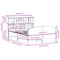 vidaXL Bookcase Bed without Mattress White 140x200cm Solid Wood Pine