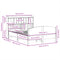 vidaXL Bookcase Bed without Mattress White 140x190cm Solid Wood Pine