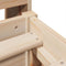 vidaXL Bookcase Bed without Mattress 135x190 cm Double Solid Wood Pine