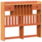 vidaXL Bookcase Bed without Mattress Wax Brown 135x190 cm Double Solid Wood Pine