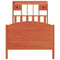 vidaXL Bookcase Bed without Mattress Wax Brown 100x200cm Solid Wood Pine