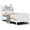 vidaXL Bookcase Bed without Mattress White 90x200cm Solid Wood Pine