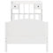 vidaXL Bookcase Bed without Mattress White 90x200cm Solid Wood Pine