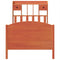 vidaXL Bookcase Bed without Mattress Wax Brown 90x200cm Solid Wood Pine