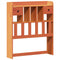 vidaXL Bookcase Bed without Mattress Wax Brown 90x200cm Solid Wood Pine