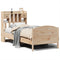 vidaXL Bookcase Bed without Mattress 75x190 cm Small Single Solid Wood Pine