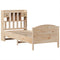 vidaXL Bookcase Bed without Mattress 75x190 cm Small Single Solid Wood Pine