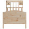 vidaXL Bookcase Bed without Mattress 75x190 cm Small Single Solid Wood Pine