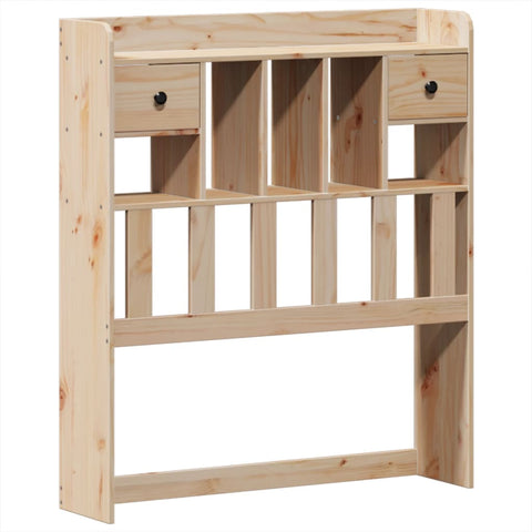 vidaXL Bookcase Bed without Mattress 75x190 cm Small Single Solid Wood Pine