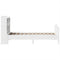 vidaXL Bookcase Bed without Mattress White 75x190 cm Small Single Solid Wood Pine