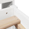 vidaXL Bookcase Bed without Mattress White 75x190 cm Small Single Solid Wood Pine