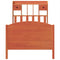 vidaXL Bookcase Bed without Mattress Wax Brown 75x190 cm Small Single Solid Wood Pine