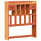 vidaXL Bookcase Bed without Mattress Wax Brown 75x190 cm Small Single Solid Wood Pine