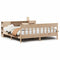 vidaXL Bookcase Bed without Mattress 200x200cm Solid Wood Pine